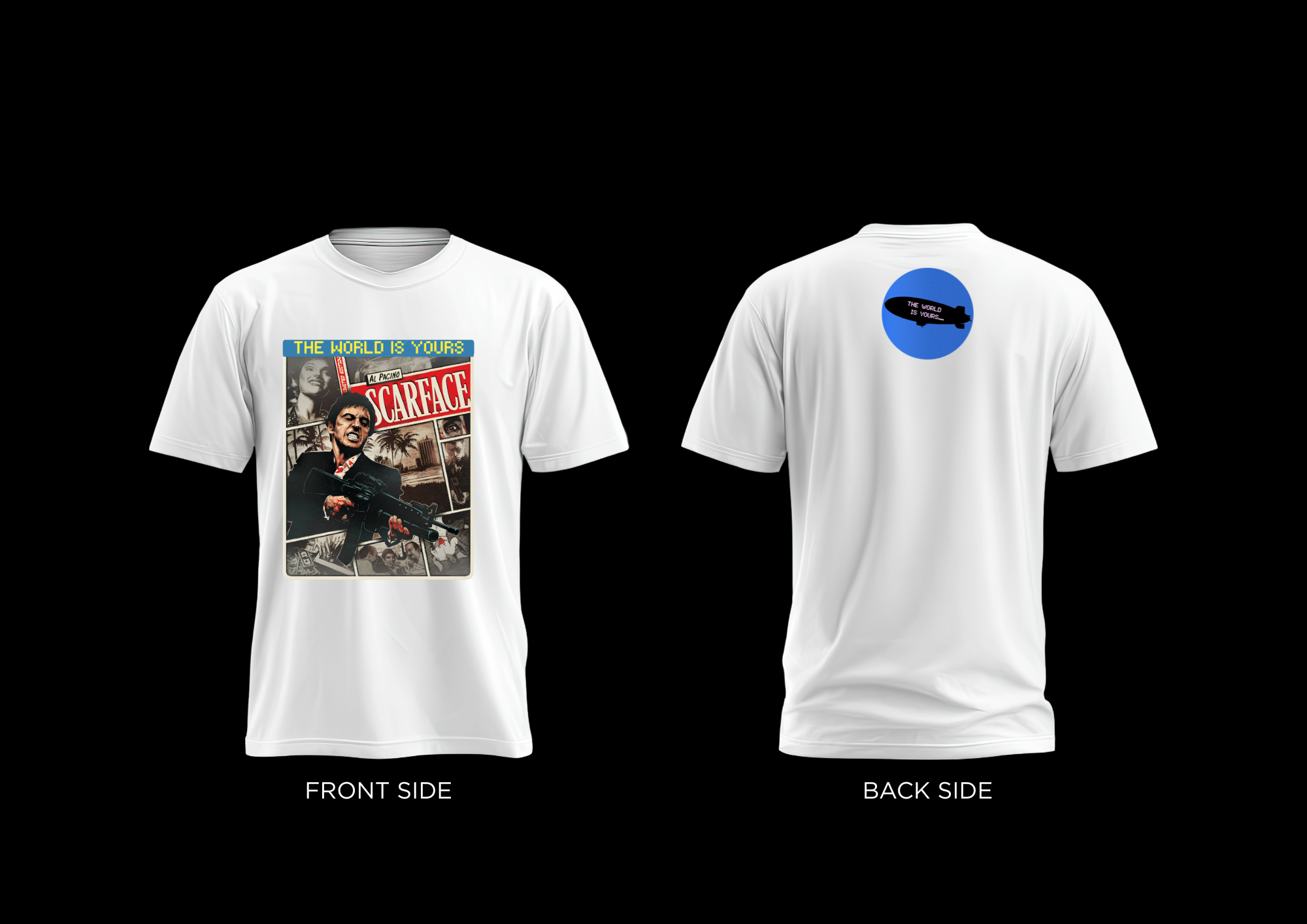 Scarface comic short sleeve t shirt